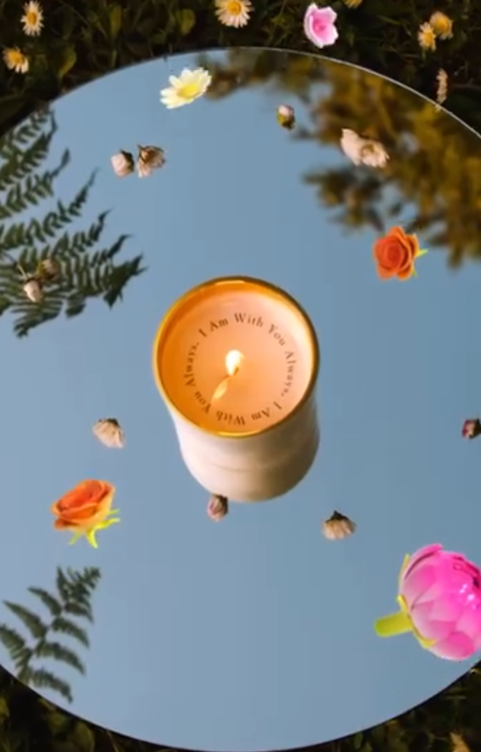 "I Am With You Always" Matthew 28:20 Revelation Candle