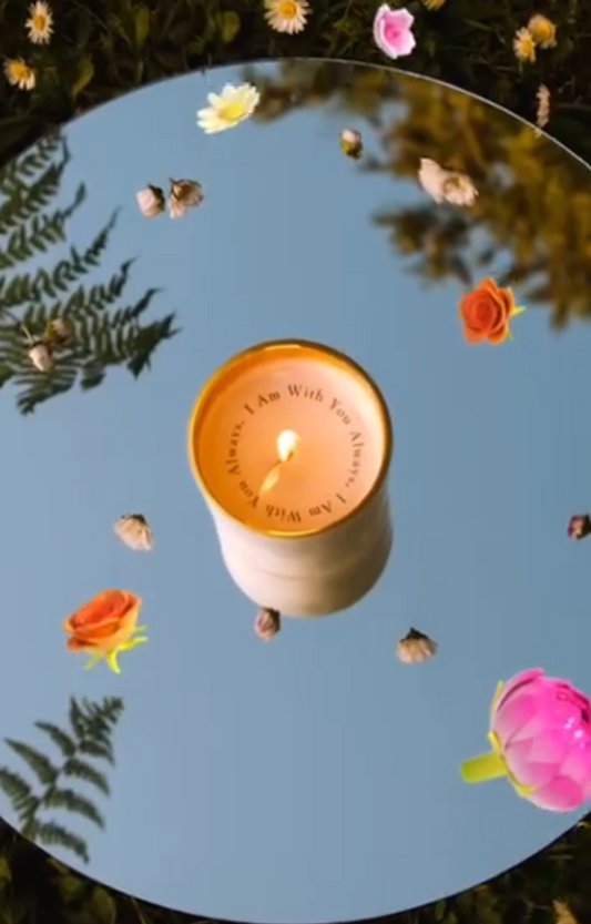 "I Am With You Always" Matthew 28:20 Revelation Candle