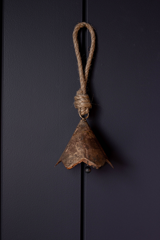 Scallop Iron Bell Vintage Inspired Ornament