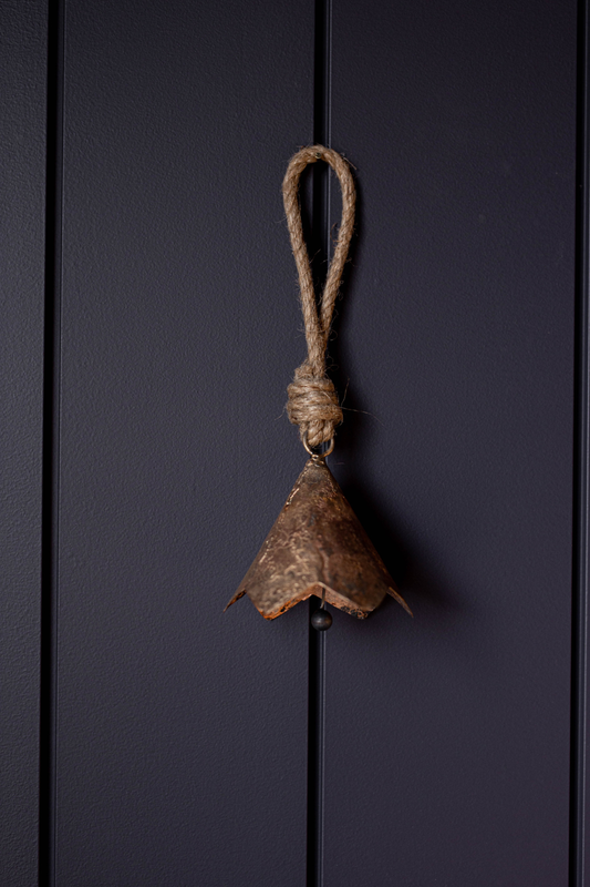 Scallop Iron Bell Vintage Inspired Ornament
